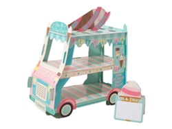 Soporte desmontable con diseño de coche animado en tonos pastel para bodas y celebraciones (37x20x34 pulgadas)