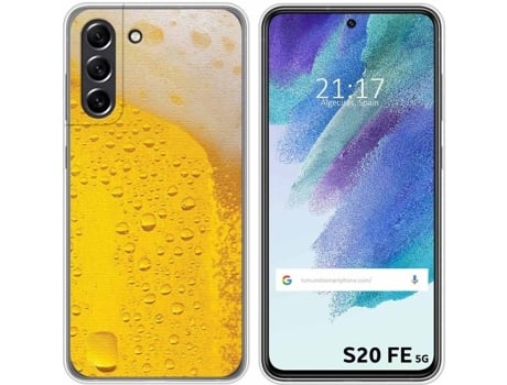 Carcasa Samsung Galaxy S21 FE 5G TUMUNDOSMARTPHONE Cerveza Multicolor