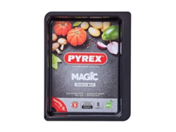 Magic Fuente para Hornear Rectangular en Acero Antiadherente 35 x 26 cm PYREX