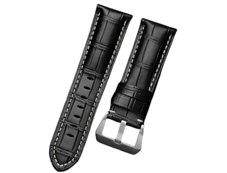 Correa de repuesto para reloj Panerai Luminor negra 24 mm