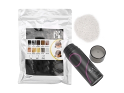 2pcs Set Fibra Capilar Para Engrosar Cabello Y Disimular Pérdida De Cabello Polvo Denso (25g+100g) Blanco