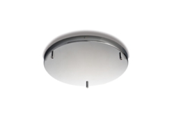 Lámpara de suspensión Raky en metal lacado blanco y aluminio con LED CCT integrado, mando a distancia y cables eléctricos regulables 130 Ø70 Belight