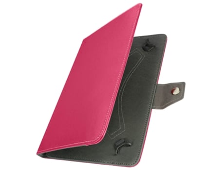 Funda universal tabletas 10 con efecto cuero envejecido Soporte vídeo fucsia AVIZAR