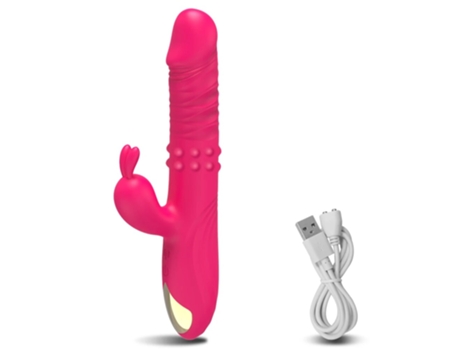 Vibrador Telescópico Consolador Giratorio Para Mujeres Vagina G-Spot Vibrador Rabbit Pusher Adultos Juguetes Sexy ECENLEN