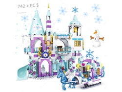Set de bloques de construcción de plástico para niñas, incluye el Caballo de Hielo y el Castillo Deluxe de la película Friends. Mdug (Estilo 2)