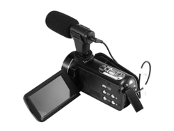 Mini micrófono de condensador para cámara, ideal para grabar entrevistas y vlogs. Nostalgia88