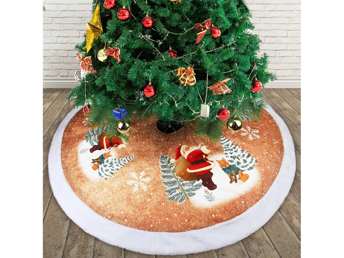 Falda de árbol de Navidad de 98 cm para decoración de fiestas RNEMITERY