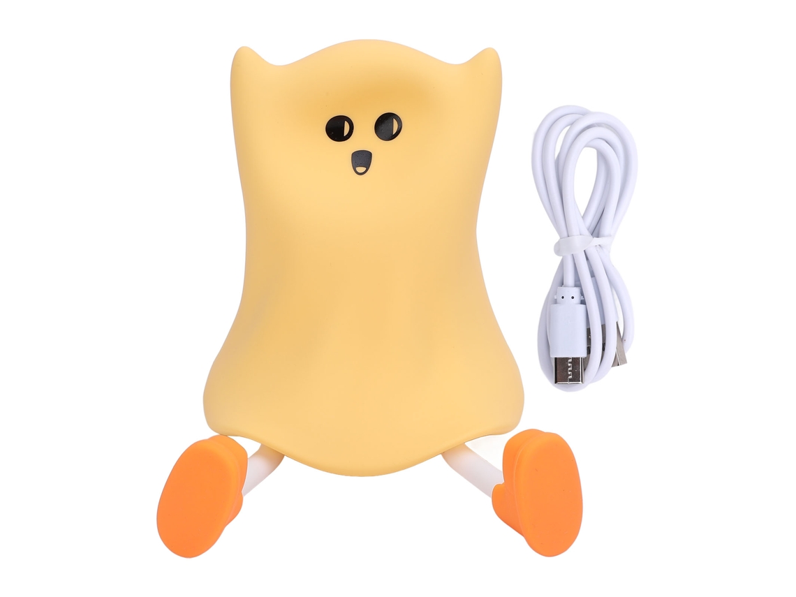 Rebe-lámpara De Noche Fantasma De Silicona Con Luz Cálida Regulable Inalámbrica Recargable Para Dormitorio