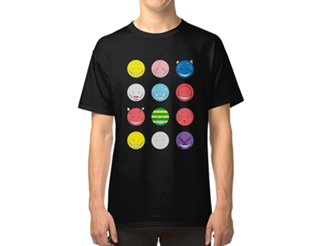 Camiseta ROCKINSTONE Koro Sensei Emotions Algodón para Hombre (XL)