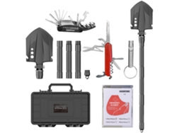 Kit De Herramientas De Emergencia Multifuncional Con Solapa Plegable Para Acampada, Supervivencia Y Actividades Al Aire Libre.