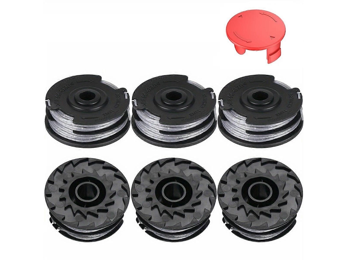 P0j 1 Juego Para Bosch 6pcs Cortacésped Desbrozadora Carrete 9 + 1 Tapa De Protección V8k 1600a00x61, 1600a00du0,