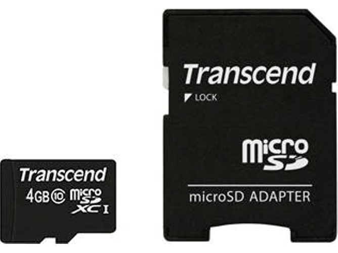 Tarjeta de Memoria TRANSCEND TS4GUSDHC10