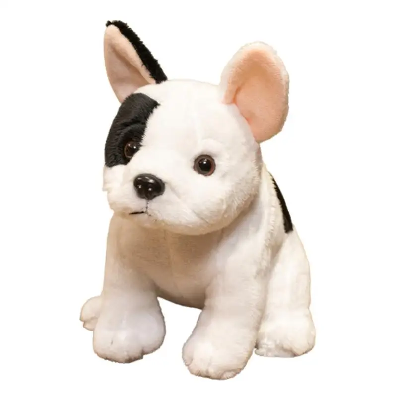 (20 Cm) Brinquedo de Pelúcia Bulldog Inglês, Pelúcia Realista Bulldog Inglês