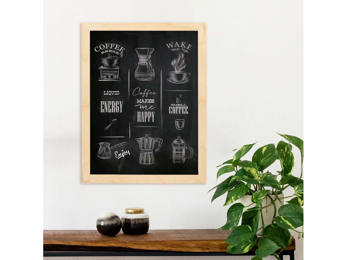 Pósters de Cafã©. Póster NACNIC con Diseño Cafeteras.