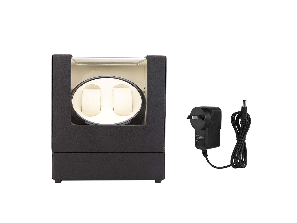 Caja de cuerda automática 20 para reloj mecánico, beige