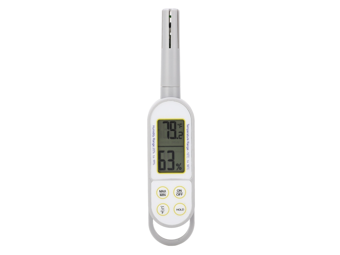 Termómetro Húmedo Seco Digital Portátil Para Interior Con Batería Medidor De Temperatura Y Humedad