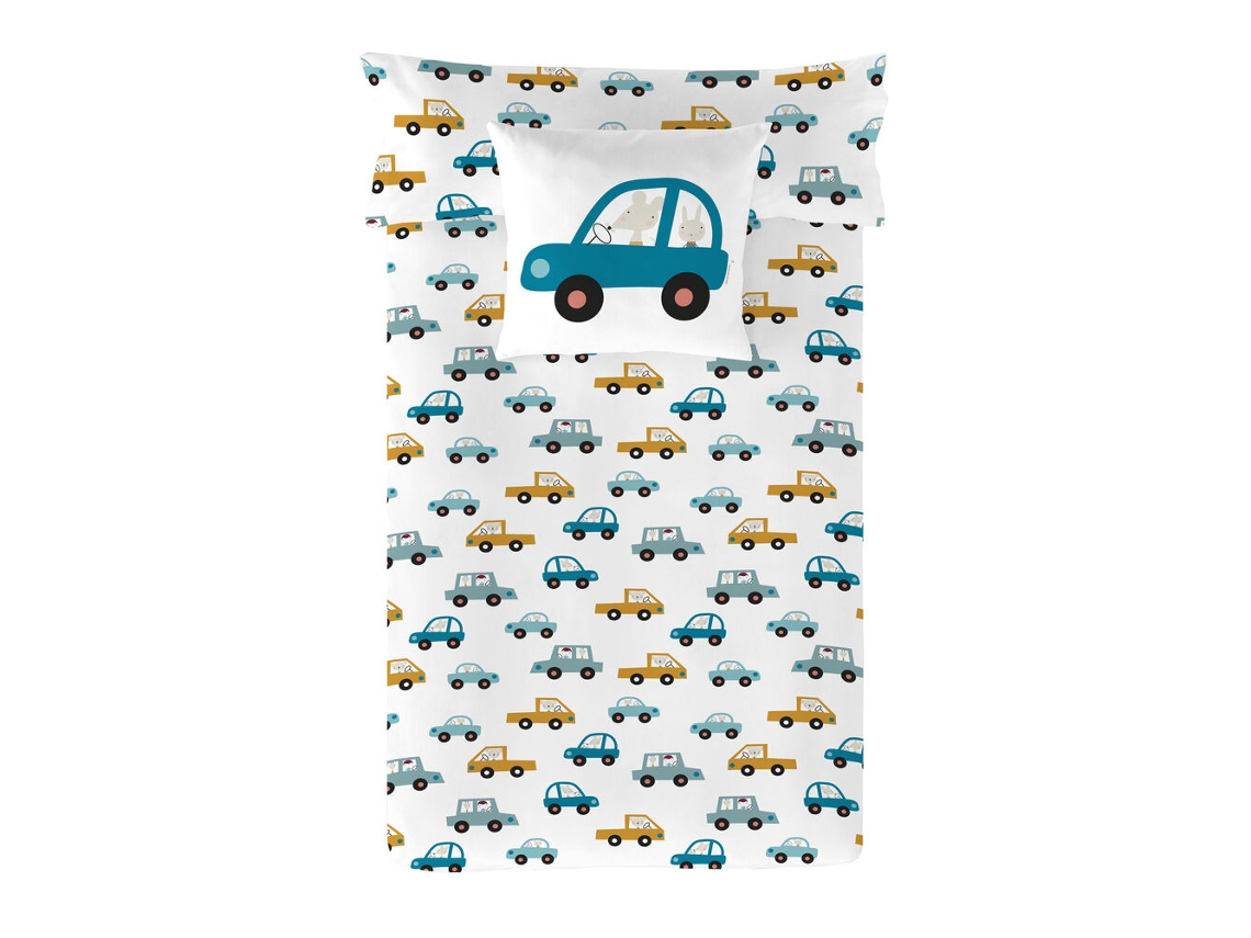 Funda de Edredón HACIENDO EL INDIO Cars Reversible (Algodón - 150 x 220 cm)