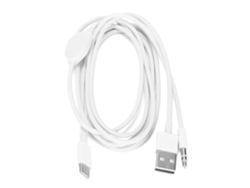 Cable Adaptador 2 En 1 De 3,5 Mm Aux Usb-c A Puerto De Carga. Diseñado Para Escuchar Música Y Cargar Simultáneamente.