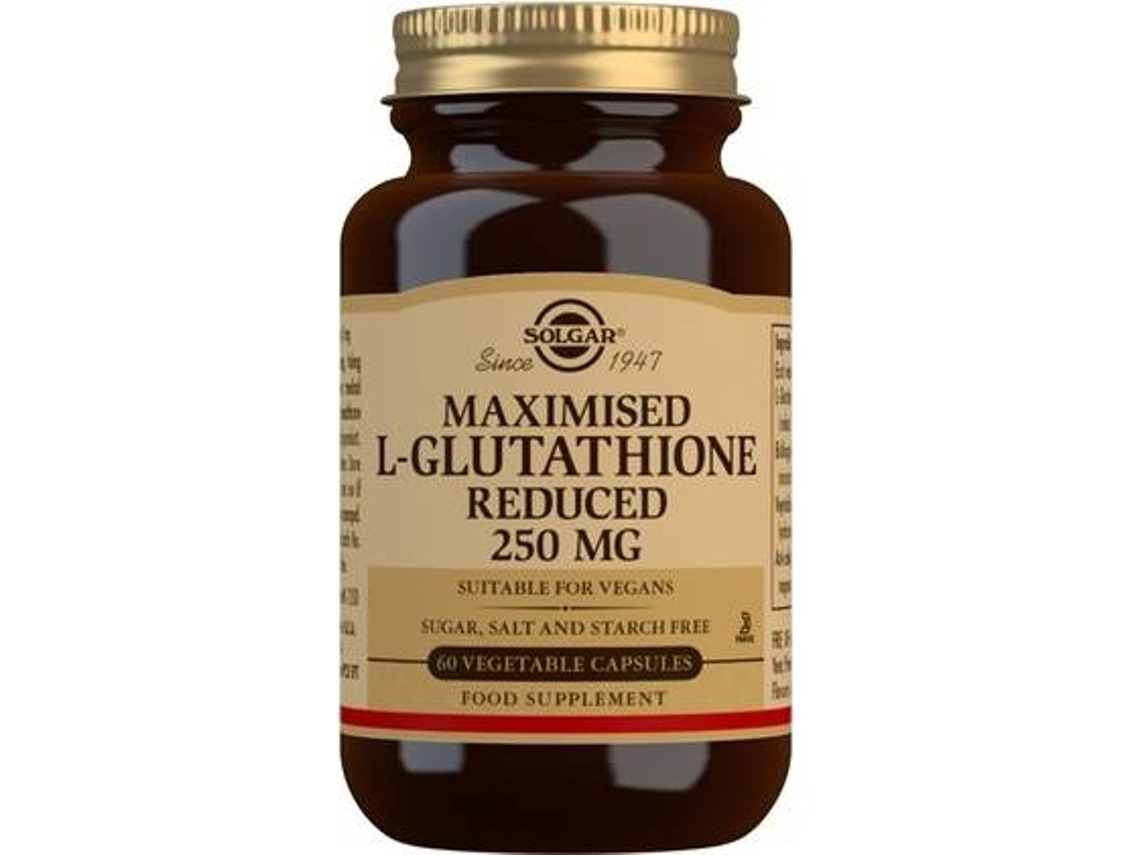 Complemento Alimentar SOLGAR L-Glutation Maximizado (60 cápsulas vegetais de 250mg)