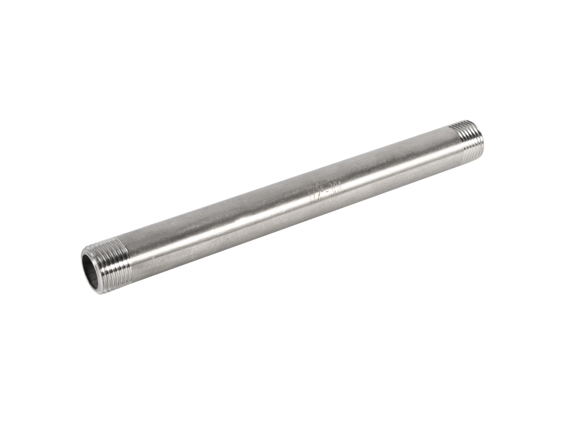 Adaptador De Rosca Macho A Macho, Acero Inoxidable 304, Para Tubos Bsp De 1/2".