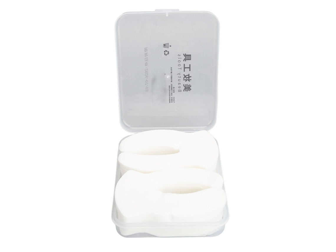 200pcs Mascarillas Desechables Para Ojos En Forma De U Hoja De Algodón Con Buena Retención De Agua Mascarilla Compresa Para Ojos