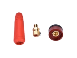 Conector Rápido De Estilo Europeo Para Cable De Soldadura Dkj10-25 Rojo, 1 Unidad. Adaptador De Acceso Rápido.