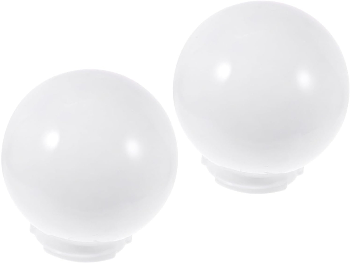 2 Bolas Acrílicas Blancas, Para Montaje En Poste, Repuesto Para Iluminación Exterior, Instalación