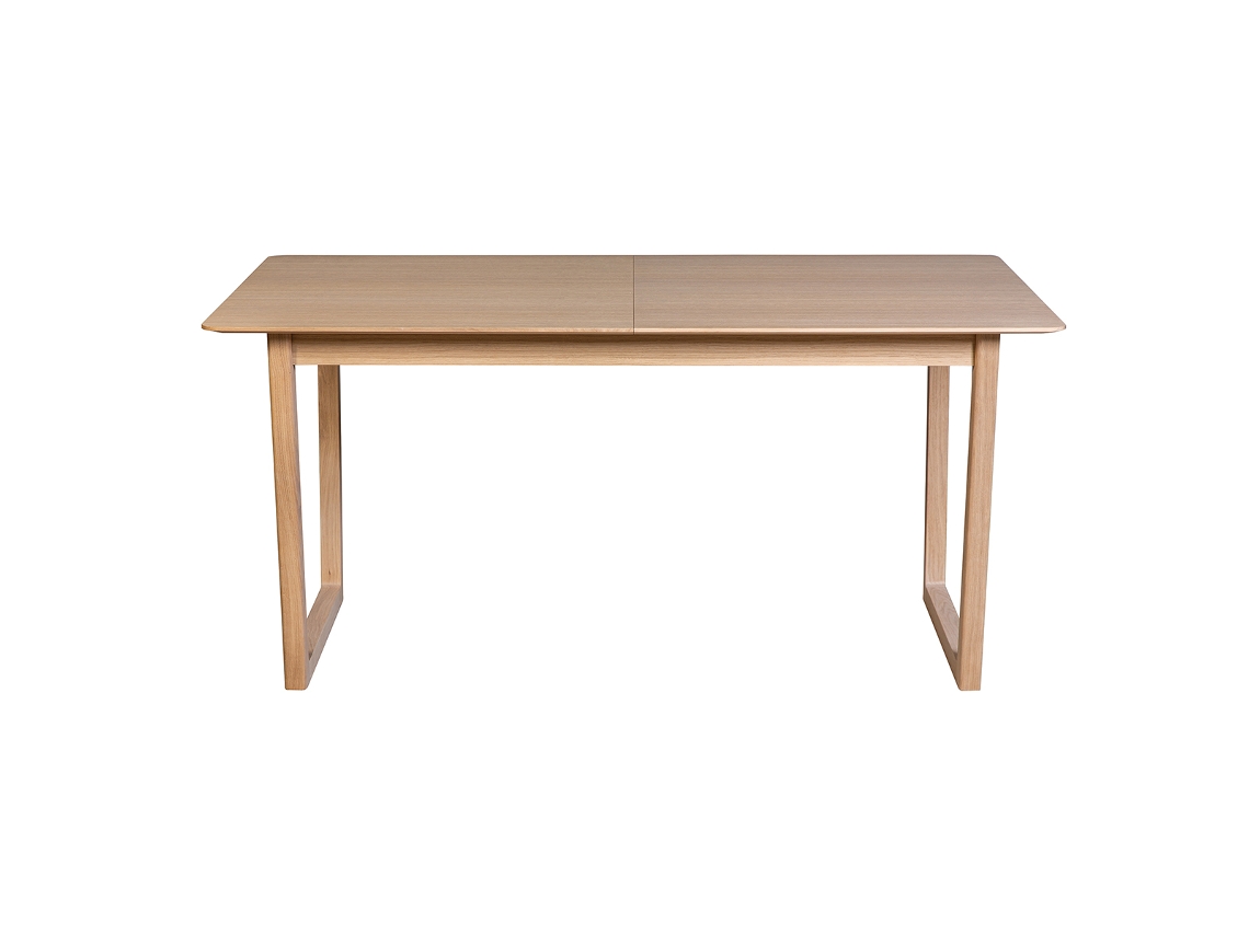 Mesa de comedor extensible chapado roble L160-240 cm LAHO MILIBOO
