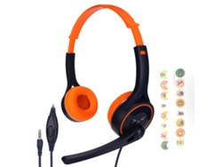 Auriculares Estéreo Para Niños Con Conector De 3,5 Mm, Plegables, Reducción Ruido, Cómodos Y Cable,