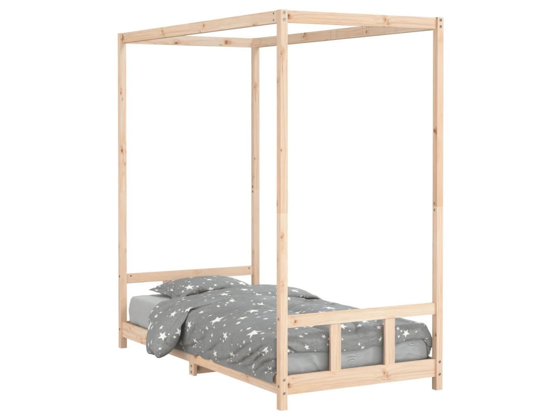 Maison Exclusive - Estructura De Cama Infantil Madera Maciza De Pino 90x190 Cm