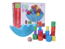2026-juguete De Aprendizaje Temprano Para Bebés Bloques De Equilibrio Luna Linda Madera Juego Niños Niñas
