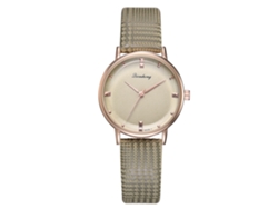 Reloj De Pulsera De Cuarzo Sencillo Para Mujer Con Correa De Piel Sintética (verde)