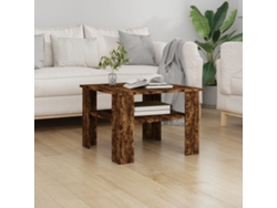 Mesa de Centro de Apoyo 60X60X42 Cm Madera Procesada Roble Ahumado