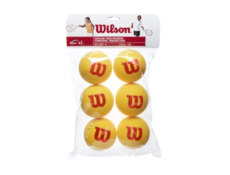 Lote de 6 pelotas de tenis de espuma WILSON Starter Tour