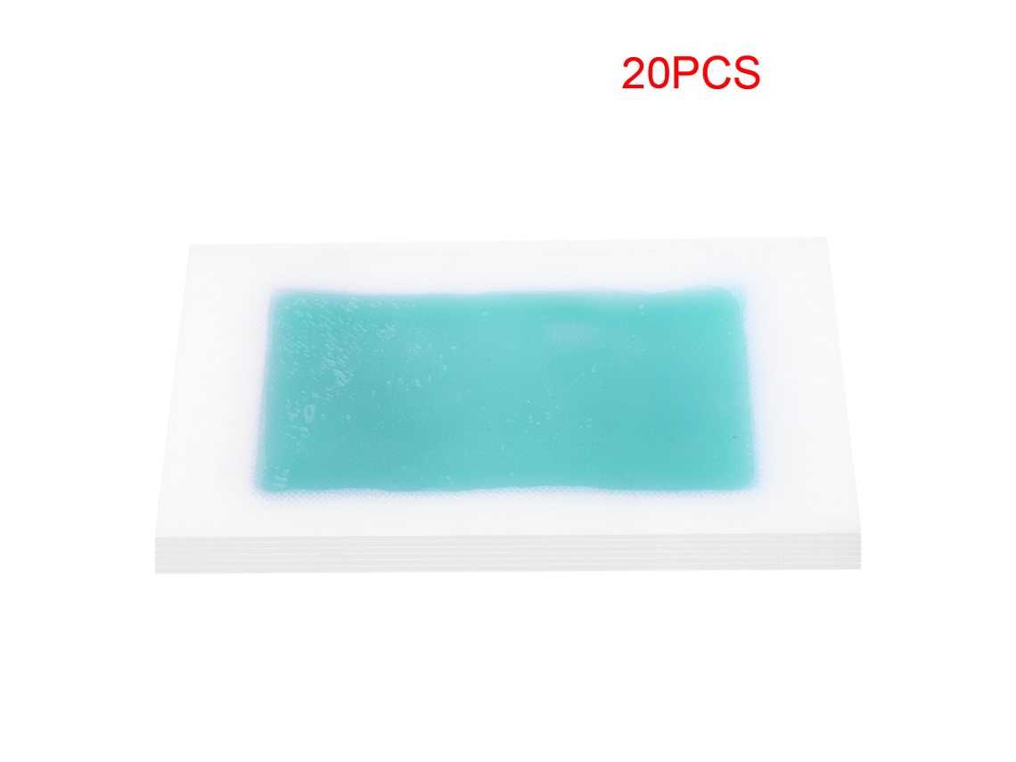 20 Hojas De Cera Depilatoria De No Tejido Doble Cara Para Piernas Y Axilas (aloe)