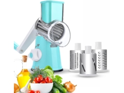 Rebanador de verduras, apto para manivela, de acero, para frutas y queso, Everley891