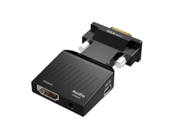Conversor Vga Para High Definition Multimedia Interface Com Cabo De Áudio Adaptador Para Pc Laptop