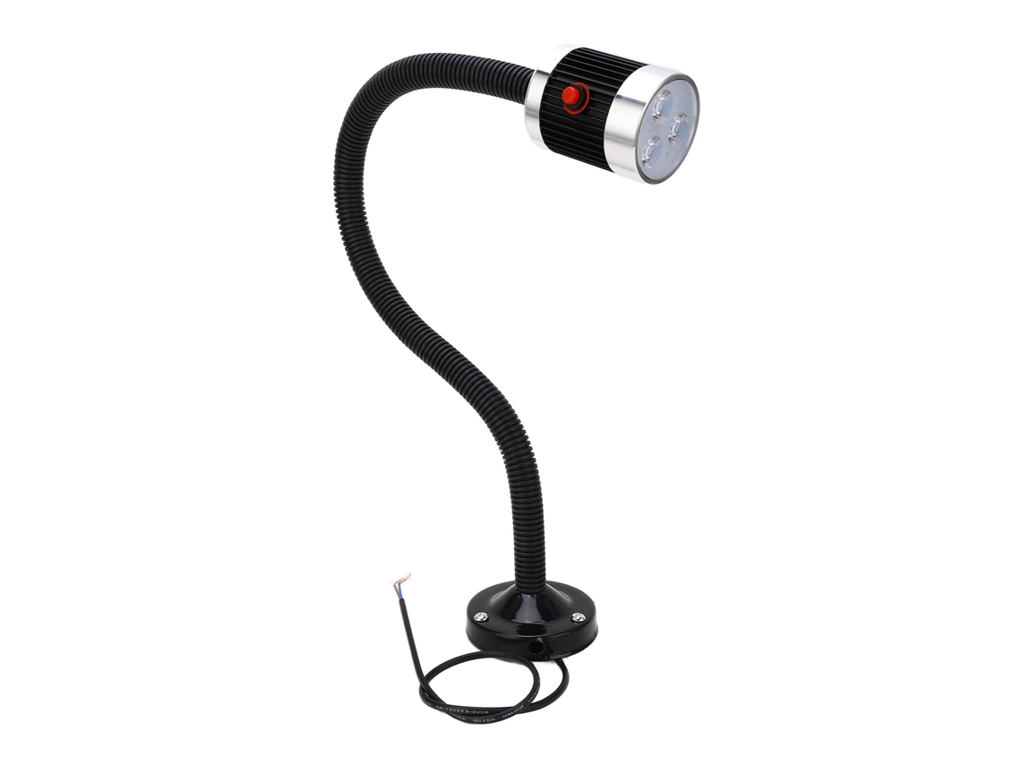 Ycy-luz De Trabajo Led De Cuello De Cisne Con Base Magnética Redonda Para Máquinas Herramienta Cnc 3w Ac220v
