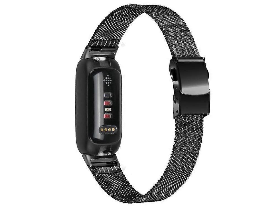 Correa milanesa de repuesto de acero inoxidable compatible con el reloj inteligente Fitbit Inspire 3 con hebilla. Ly Ebike