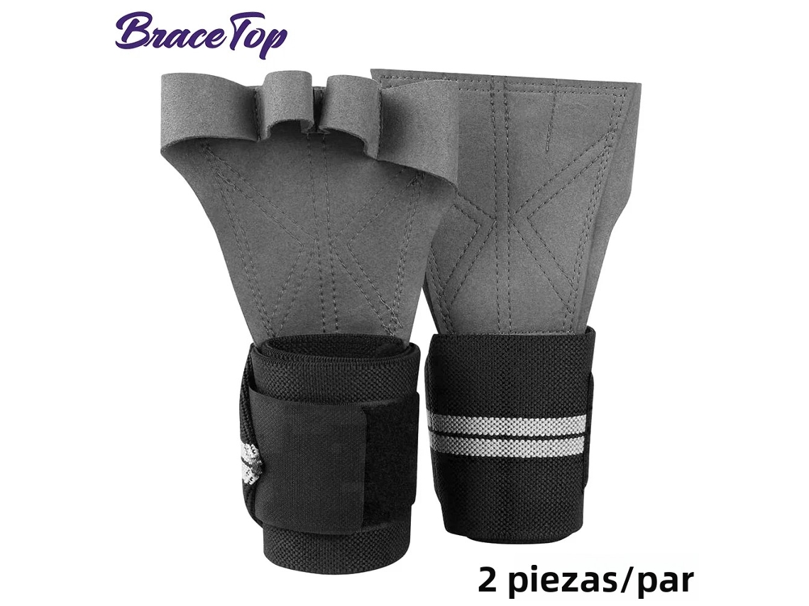 (gris M) 1 Par De Guantes De Entrenamiento Para Levantamiento De Pesas, Fitness, Culturismo, Gimnasia, Guantes De Mano Y Muñeca