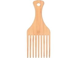 Peineta Afro De Bambú, Peine De Dientes Anchos, Herramienta De Peinado Para Uso En Salones Y En El Hogar.