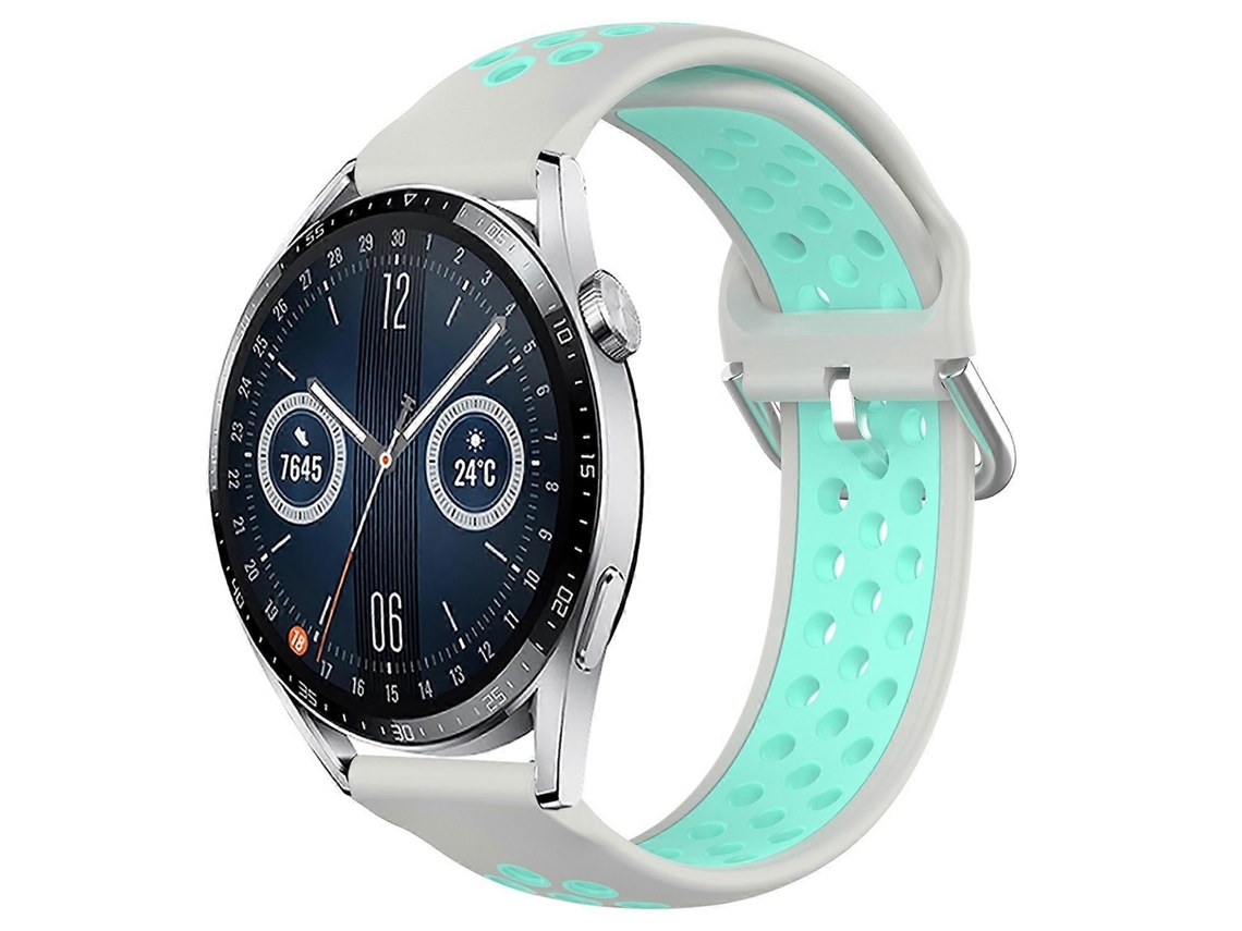 Correa deportiva de silicona perforada y transpirable para Huawei Watch GT3 de 42 mm y 20 mm.