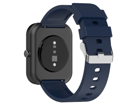 Correa de Silicona ajustable con hebilla plateada para OnePlus Nord Watch - azul medianoche