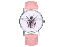 Reloj Analógico De Cuarzo Con Correa De Piel Pu Para Hombre Deportivo Zhoulianfa (rosa)