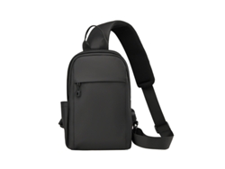 Bolso bandolera (negro), bolso de pecho de gran capacidad, ideal para viajar, duradero.