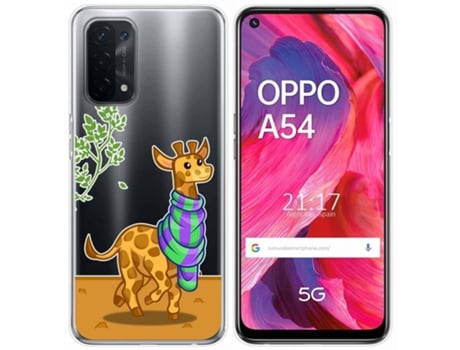 Carcasa Oppo A54 5G / A74 5G TUMUNDOSMARTPHONE Dibujos Transparente
