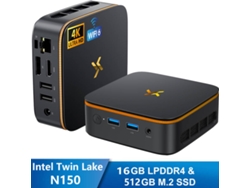 Mini PC Huidun H50 Intel Twin Lake N150 3.6 GHz Máx. 16 GB SSD de 512 GB 2 TB Windows 11 Pro Wifi 6
