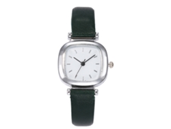 Reloj De Pulsera De Cuarzo Para Mujer Con Correa De Pu, Esfera Redonda, Estilo Moderno (café).