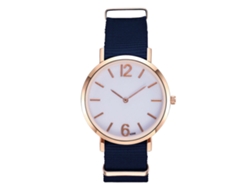 Reloj De Pulsera Unisex De Cuarzo Zhoulianfa Con Correa De Nailon Azul Marino.