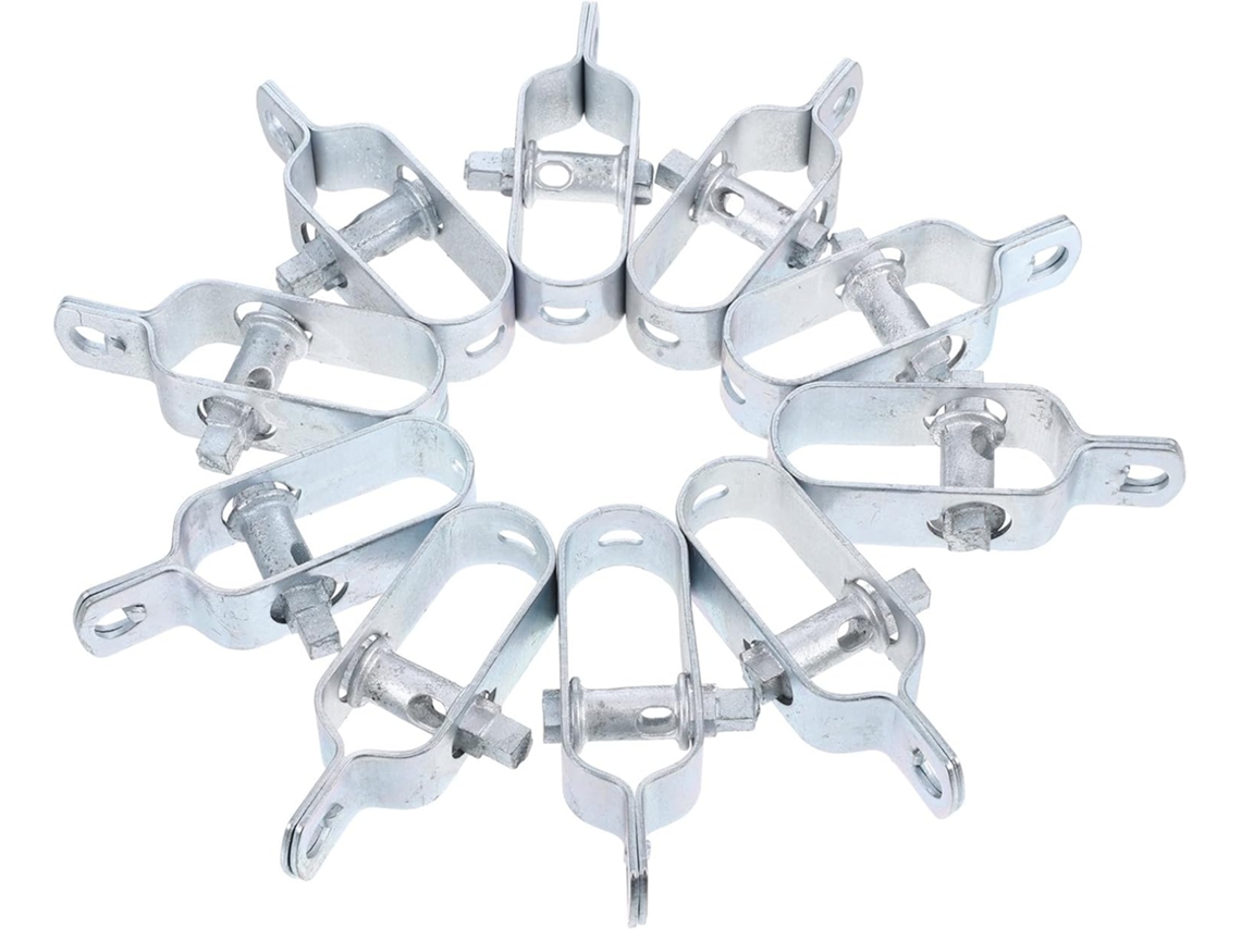 Abrazaderas De Cable De Acero 90mm X 1.8mm, Paquete De 10 Clips De Ajuste Para Jardinería, Invernaderos Y Estructuras